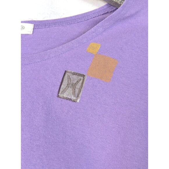 VINTAGE 1997 BLUE FISH Breathe Life Always Awakening Organic Cotton Tee Boxy OS - Picture 3 of 9